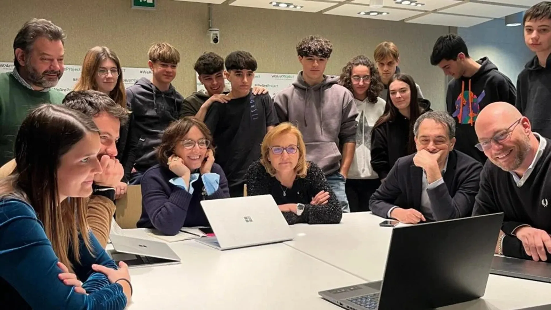 Studenti in laboratorio